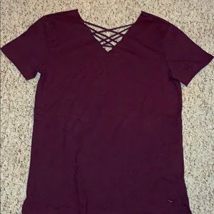 Maroon PINK Tee